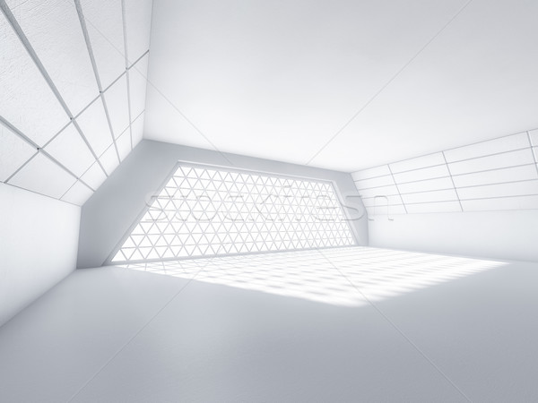 Abstrato arquitetura moderna vazio branco abrir espaço Foto stock © user_11870380
