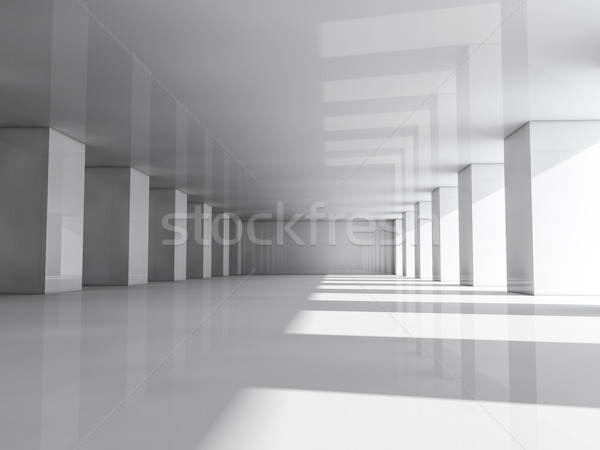 Abstract moderne architectuur lege witte Open ruimte Stockfoto © user_11870380
