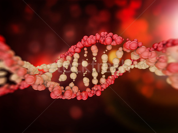 Digitális illusztráció DNS modell 3D tudomány renderelt kép Stock fotó © user_11870380