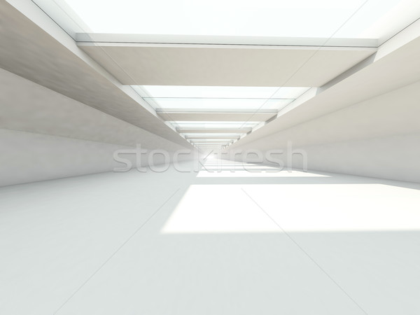 Abstrato arquitetura moderna vazio branco abrir espaço Foto stock © user_11870380