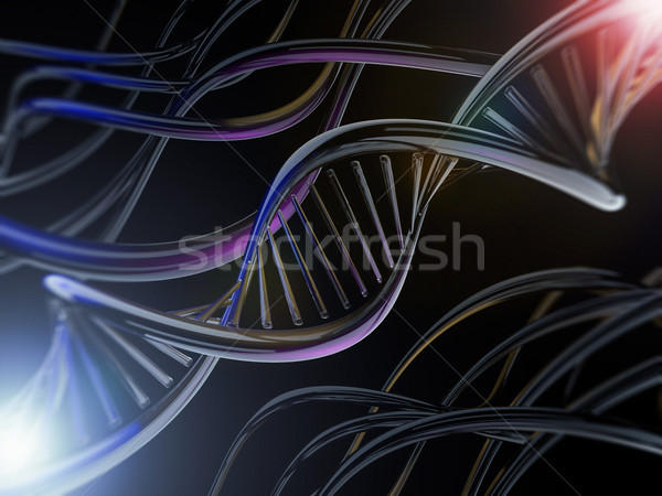 Illustration numérique ADN modèle 3D médicaux [[stock_photo]] © user_11870380