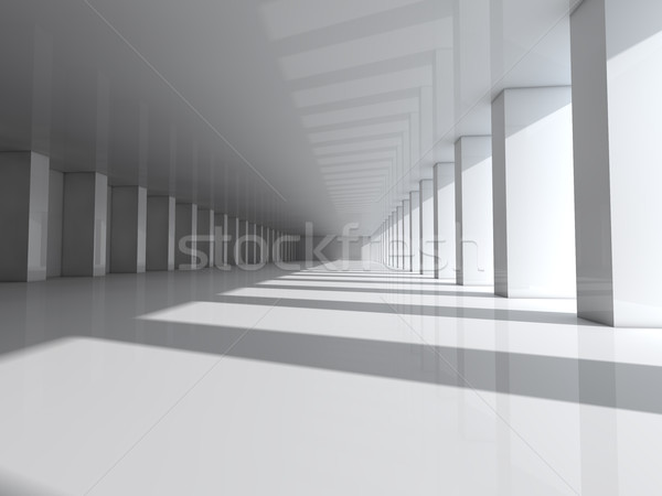 Stockfoto: Abstract · moderne · architectuur · lege · witte · Open · ruimte