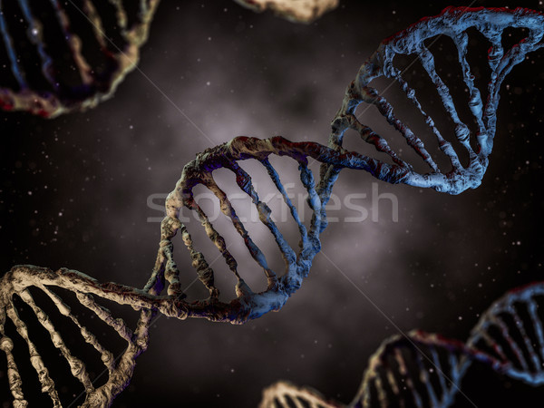 Digital illustration of a DNA model. Stock photo © user_11870380
