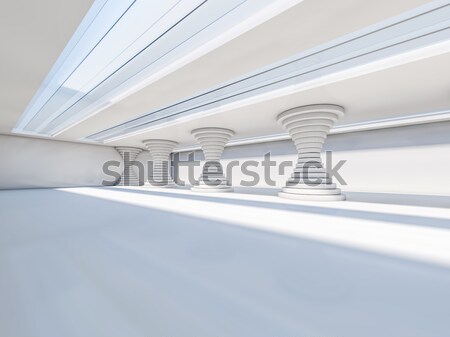 Résumé architecture moderne 3D vide ouvrir [[stock_photo]] © user_11870380