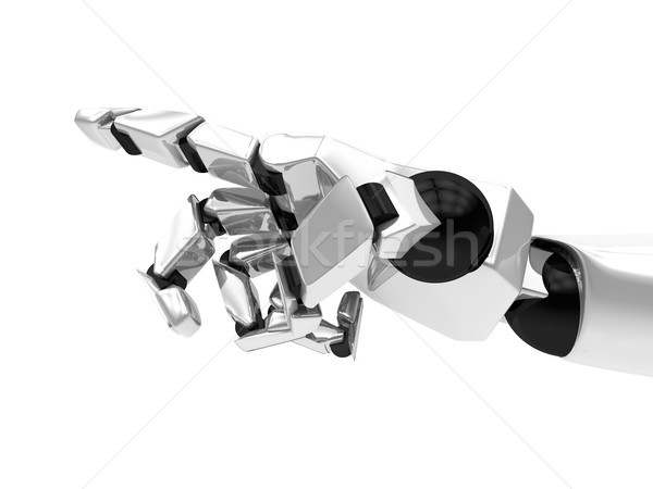 [[stock_photo]]: Robotique · mécanique · bras · 3D · affaires