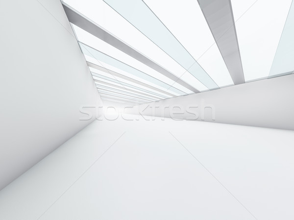 Abstrato arquitetura moderna vazio branco abrir espaço Foto stock © user_11870380