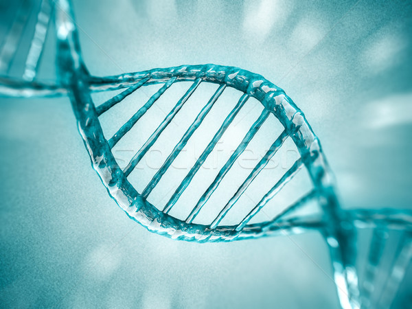 Digital illustration of a DNA model. 3D Stock photo © user_11870380