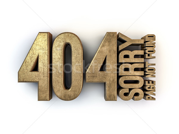 Error 404. Page not found. 3D Stock photo © user_11870380