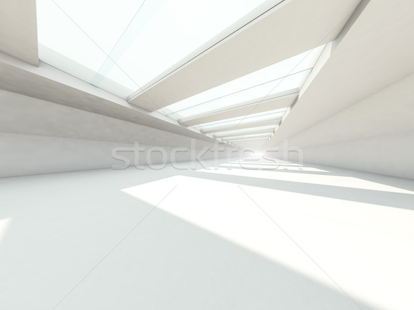 Abstract architettura moderna vuota bianco open spazio Foto d'archivio © user_11870380