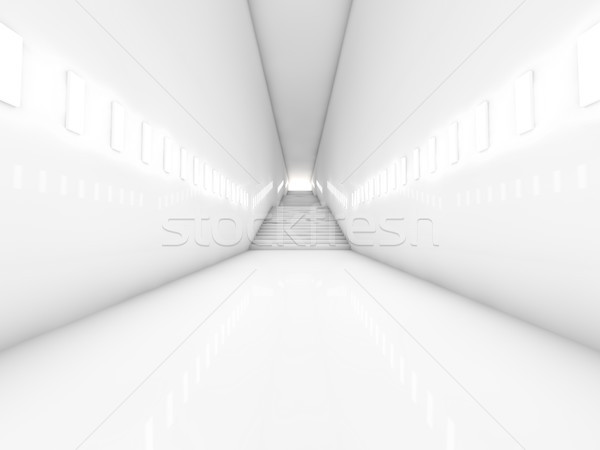  Architectural concept with stairs. 3D Stock photo © user_11870380