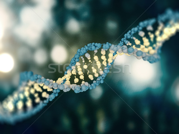 Ilustración digital ADN modelo 3D ciencia Foto stock © user_11870380