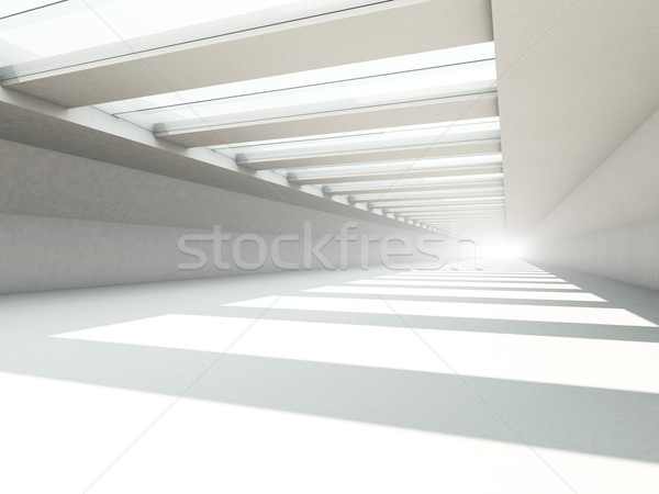 Abstract architettura moderna vuota bianco open spazio Foto d'archivio © user_11870380