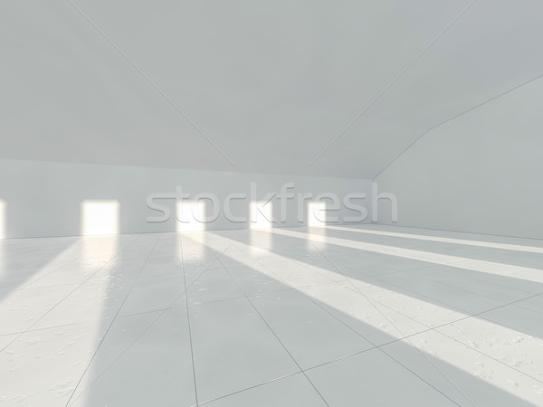 [[stock_photo]]: Blanche · architecture · résumé · architectural · intérieur · 3D