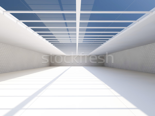 Foto stock: Soleado · grande · abierto · claraboya · 3D