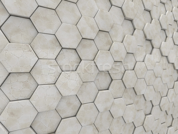Résumé marbre géométrique rendu 3d 3D [[stock_photo]] © user_11870380