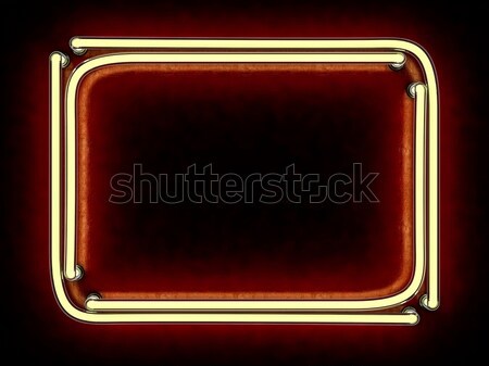 Modern retro billboard background with place for your text. 3D r Stock photo © user_11870380