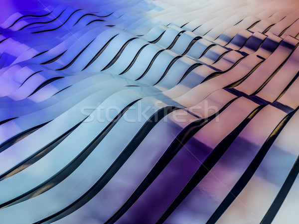 Abstract swirly colorful shape background. 3D Stock photo © user_11870380