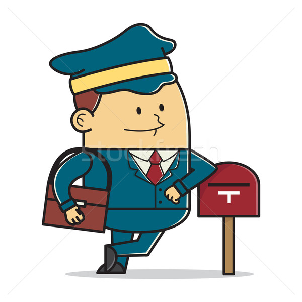 Mailman posting a letter Stock photo © user_8928535