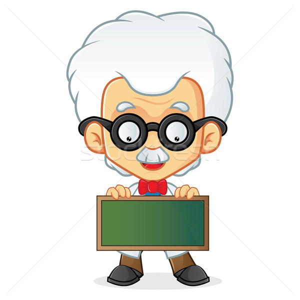 Profesor cartoon ilustracja człowiek tle okulary Zdjęcia stock © user_8928535