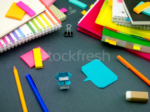 Küçük origami yardım çalışmak uyku kâğıt Stok fotoğraf © user_9323633