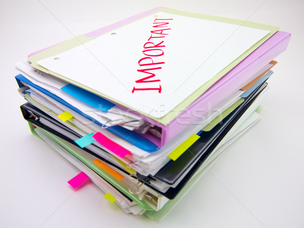 The Pile of Business Documents; Important Stock photo © user_9323633