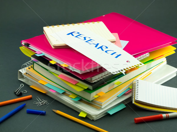 The Pile of Business Documents; Research Stock photo © user_9323633