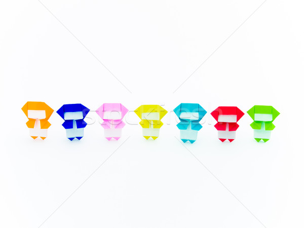 Colorful Origami Ninja Stock photo © user_9323633