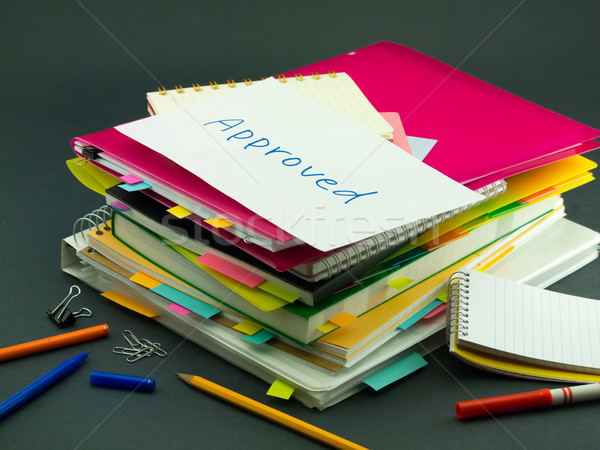 The Pile of Business Documents; Approved Stock photo © user_9323633