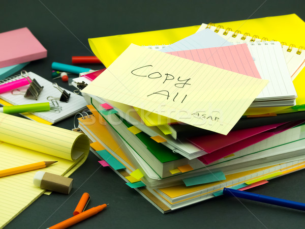 Stock photo: The Pile of Business Documents; Copy All