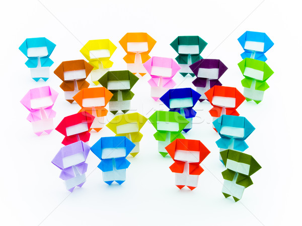 Colorful Origami Ninja Stock photo © user_9323633