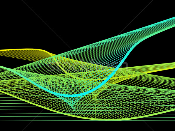 Dynamique lumineuses linéaire spirale coloré résumé Photo stock © user_9323633