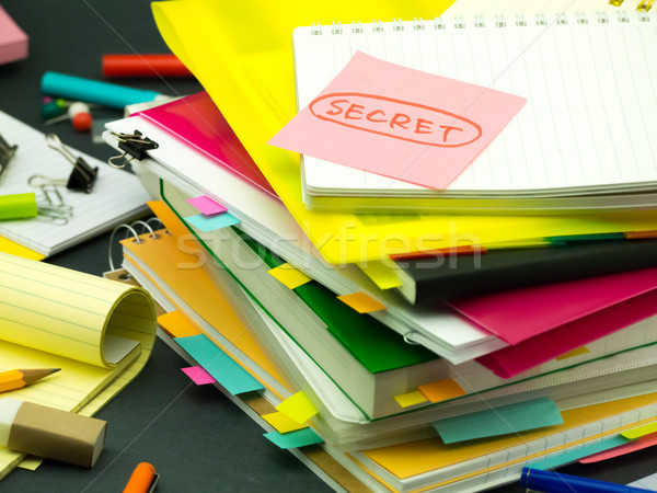 The Pile of Business Documents; Secret Stock photo © user_9323633