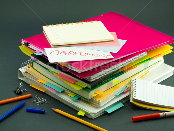 The Pile of Business Documents; Agreement Stock photo © user_9323633