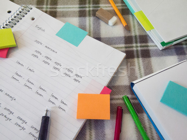 Study Language; English Stock photo © user_9323633
