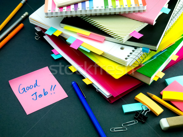 Somebody Left the Message on Your Working Desk; Good Job Stock photo © user_9323633