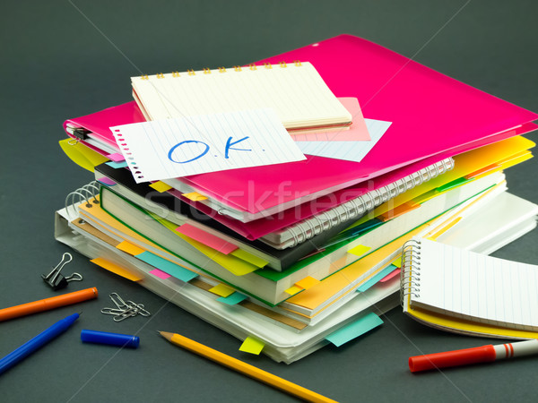 The Pile of Business Documents; OK Stock photo © user_9323633