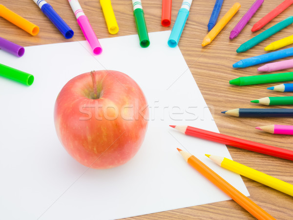 Disegno mela come frutti verdura Foto d'archivio © user_9323633