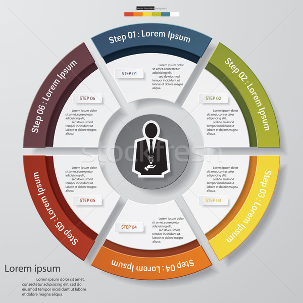 Infografika terv lehetőségek szürke eps 10 Stock fotó © user_9385040