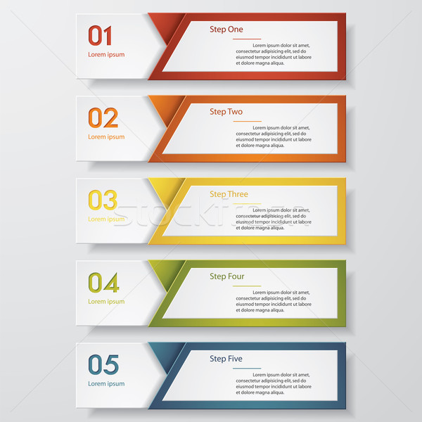 Absztrakt lépcső rendelés illusztráció diagramok papír Stock fotó © user_9385040