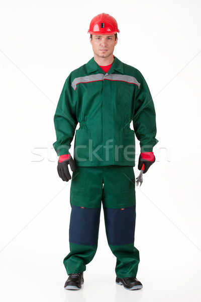 Man In The Uniform With A Spanner Stock photo © user_9834712