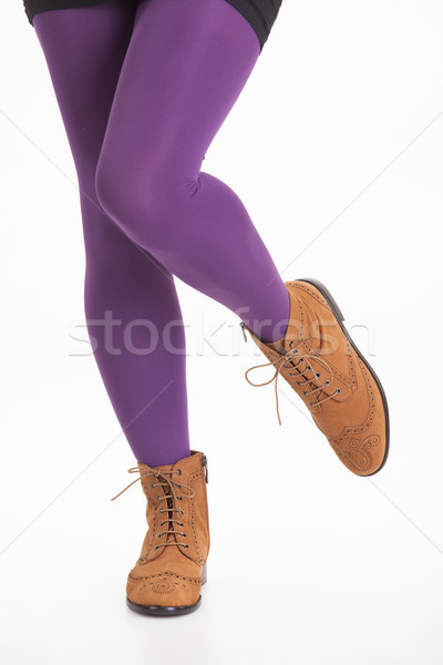 Lábak cipők izolált nő nők test Stock fotó © user_9834712