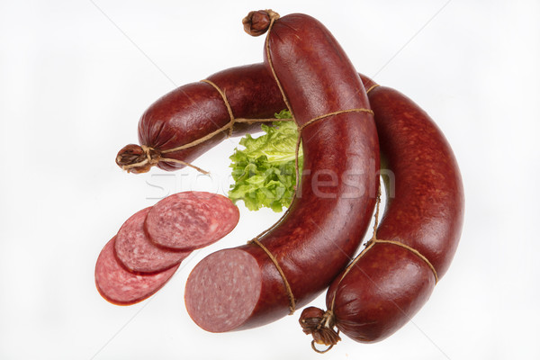 Sausage And Greenery Stock photo © user_9834712