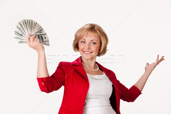 Woman And Money Stock photo © user_9834712