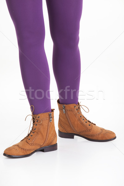Beine Schuhe isoliert Frau Frauen Körper Stock foto © user_9834712