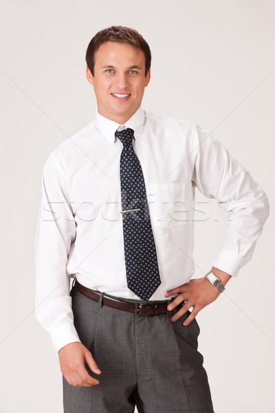 Young Emotional Man In A Business Suit Stock photo © user_9834712