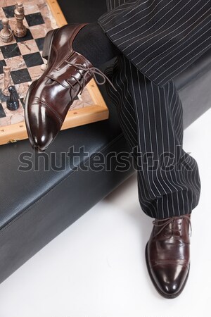 Man's Legs And Chess Stock photo © user_9834712