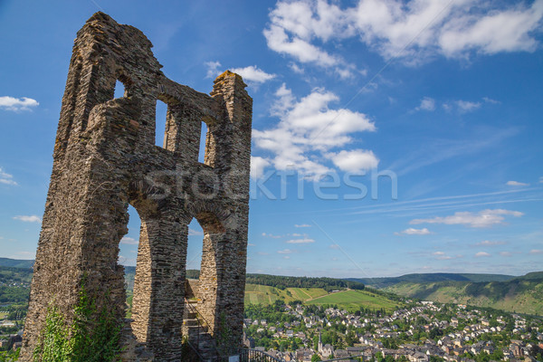 Grevenburg Traben-Trarbach on the Moselle Stock photo © user_9870494