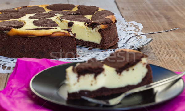 Russian plucking cake serves on a plate Stock photo © user_9870494