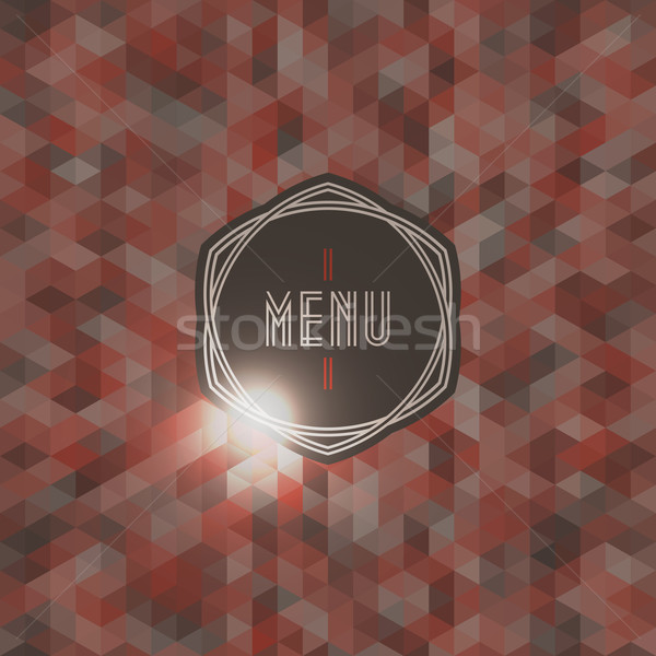 Seamless background with label for restaurant menu. Vector illustration Stock photo © ussr
