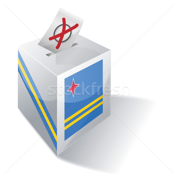 Głosowanie polu krzyż banderą Europie mapy Zdjęcia stock © Ustofre9